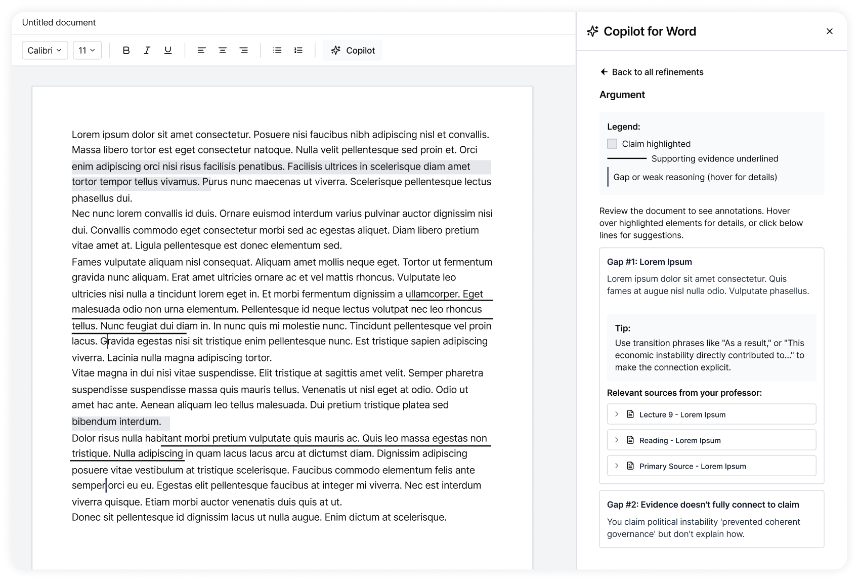 Argument Refinement Tool