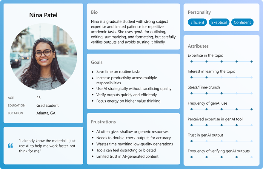 Secondary persona: The Learner